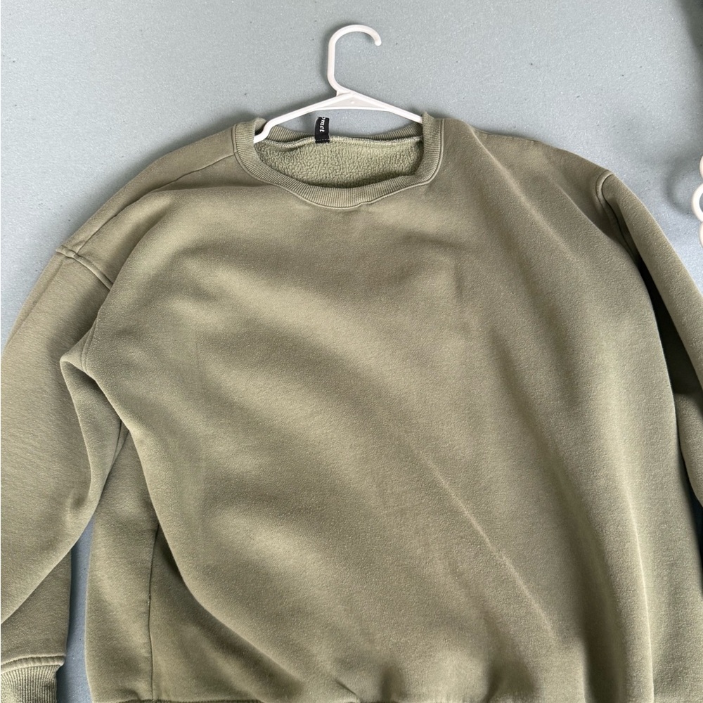 Amazon Green Crewneck Sweater Classic and Cozy